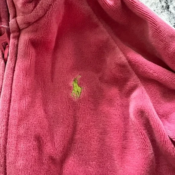 Ralph Lauren Kids Pink and Green Track suit jacket - Picture 2 of 5